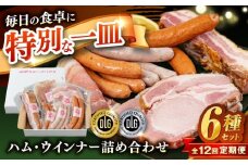 【全12回定期便】＼DLG金賞・銀賞受賞！／糸島の陽光 ハム 6種 セット 6 糸島市 / 志摩スモークハウス ハム ソーセージ 食べ比べ [AOA052]
