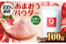 福岡県産あまおうパウダー 100ｇ いちご 粉末 製菓 糸島市 / 株式会社フルコンス [ALO002]