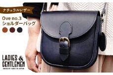 【チョコ】Ove no.3 【オーヴェ】 ショルダーバッグ 糸島市 / LADIES＆GENTLEMEN 本革 革製品 [ADK072-2]