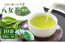 【豊かな香りにまろやかな旨味】八女茶 10袋 1kgセット（100ｇ×10袋）＜お茶の星陽園 ＞那珂川市 緑茶 お茶 八女茶 [GAD002]