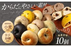 【ベーグル好きは知る専門店】おまかせ ベーグル 10個セット＜NANA CAFE＞ 那珂川市 ベーグル パン ぱん 朝食 ヘルシー おやつ こだわり べーぐる 手作り ベーグル 詰め合わせ ベーグル 国産 自家製 べーぐる 天然 プレーン べーぐる 素朴 リピート ベーグル おすすめ  食べ応え バラエティー シンプル ベーグル 人気 高評価 ベーグル 特別 ご褒美 九州 福岡 [GAB001]