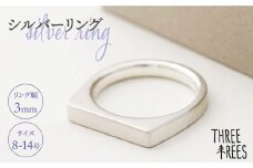 【日常のアクセントに】シルバーリング （LS-03）＜THREE TREES＞那珂川市 指輪 リング アクセサリー ジュエリー [GBJ003]