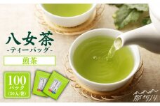 八女茶産地直送！ 中島製茶本舗 ご家庭用 煎茶 ティーバッグ 100パック＜一般社団法人地域商社ふるさぽ＞那珂川市 [GBX019]