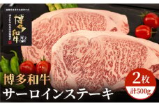 【A5～A4等級】博多和牛 サーロイン ステーキ 2枚（計500g）＜株式会社チクゼンヤ＞那珂川市 [GCF004]