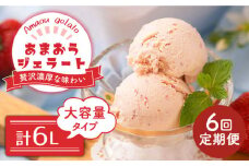 【全6回定期便】福岡産 あまおう ジェラート 1000ml＜南国フルーツ株式会社＞那珂川市 [GCD050]