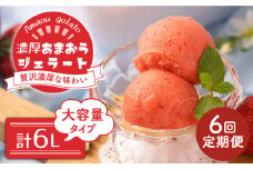 【全6回定期便】福岡産 濃厚 あまおう ジェラート 1000ml＜南国フルーツ株式会社＞那珂川市 [GCD055]
