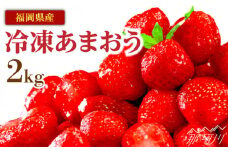 『自然環境農法』で育てた福岡県産 冷凍あまおう 2kg＜おおきべりー株式会社＞那珂川市 フルーツ 果物 イチゴ 苺 あまおう いちご [GZE005]