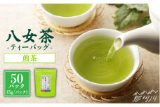 【産地直送！ご家庭用】八女茶 中島製茶本舗 煎茶 ティーバッグ 50パック＜一般社団法人地域商社ふるさぽ＞那珂川市 [GBX035]