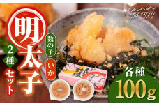 数の子明太子&いか明太子セット（各100g）【博多徳永とくとく珍味】＜株式会社マル五＞那珂川市 [GDW011]