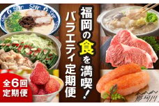 【全6回定期便】福岡の食を満喫！バラエティ定期便 那珂川市 [GZZ002]