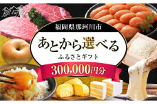 【あとから選べる】福岡県那珂川市 あとからセレクト！ふるさとギフト 30万円分 ＜那珂川市ふるさと納税＞コンシェルジュ 定期便 あとからえらべる あとから選べる あとから 牛肉 肉 卵 あまおう いちご 鍋 もつ鍋 水炊き 福岡 グルメ お取り寄せ 300000円 [GZZ019]