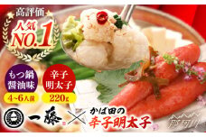 【もつ鍋一藤×かば田】国産黒毛和牛肉のもつ鍋醤油(4〜6人前)とかば田の辛子明太子 コラボセット＜Smallcompany株式会社＞那珂川市 一藤 鍋 もつ鍋 博多もつ鍋 [GEX017]