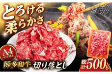 【A4〜A5 等級】博多和牛 切り落とし 500g ＜ヒサダヤフーズ＞那珂川市 [GFY022]