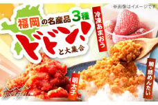 博多名産品【辛子明太子、冷凍あまおう】と博多新名物【たいめんたいとさばめんたい】のセットA ＜木村食品＞ 那珂川市 [GFR036]