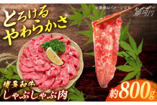 博多和牛　しゃぶしゃぶ　約800g＜一般社団法人地域商社ふるさぽ＞ 那珂川市 [GBX073]