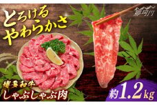 博多和牛　しゃぶしゃぶ　約1.2ｋg（600ｇ×２）＜一般社団法人地域商社ふるさぽ＞ 那珂川市 [GBX074]