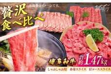 博多和牛　贅沢しゃぶしゃぶ・すき焼きセット＜一般社団法人地域商社ふるさぽ＞ 那珂川市 [GBX233]