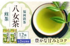 【全2回定期便】八女茶　煎茶セット　100g×2袋 ＜木村食品＞ 那珂川市 [GFW062]