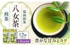 【全3回定期便】八女茶　煎茶セット　100g×2袋 ＜木村食品＞ 那珂川市 [GFW063]