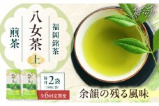 【全6回定期便】八女茶【上】煎茶セット　100g×2袋 ＜木村食品＞ 那珂川市 [GFW068]