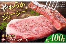 博多和牛　サーロインステーキ　約400g　(約200g×2)＜一般社団法人地域商社ふるさぽ＞ 那珂川市 [GBX115]