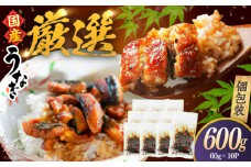 【良質な国産うなぎを厳選】一膳うなぎ 600g （60g×10）＜ひかり工房＞那珂川市 [GDF005]