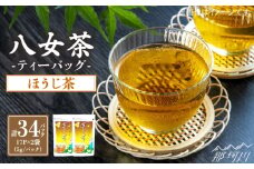 八女茶産地直送！ 中島製茶本舗 水出しほうじ茶ティーバッグ 17個入×２袋＜一般社団法人地域商社ふるさぽ＞那珂川市 [GBX057]