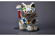 NEO MANEKINEKO-1802 ＜古賀崇洋＞那珂川市 アート 美術 芸術 招き猫 あーと ねこ 猫 こだわり 工芸品 いんてりあ インテリア やきもの ネコ 陶器 金 ゴールド 高級 人気 ランキング アーティスト 限定 おしゃれ 特別 ギフト 贈り物 送料無料 [GBV022]