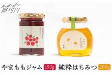 【程よい甘みが美味しい】やまももジャム 純粋蜂蜜 セット＜株式会社南畑ぼうぶら会議＞那珂川市 [GBL010]