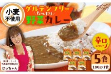 グルテンフリー たっぷり野菜カレー 辛口 5食セット ＜株式会社 愛しとーと＞ 那珂川市 [GBA033]