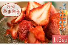 いちご 冷凍 あまおう 1.5kg [THE FARM_strawberry 福岡県 宇美町 um40azo780002] イチゴ 苺 フルーツ 果実 甘い