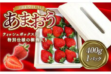 【期間限定発送】 いちご あまおう プレミアム 400g 1p ティッシュ箱型 桐箱入り [THE FARM_strawberry 福岡県 宇美町 um40azo780008] イチゴ 苺 フルーツ 果実 甘い ティッシュケース