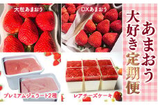 【期間限定発送】 いちご 定期便 大粒あまおう DXあまおう ジェラート 2種 レアチーズケーキ 6p 詰め合わせ [THE FARM_strawberry 福岡県 宇美町 um40azo780010] イチゴ 苺 フルーツ 果実 甘い 小分け 冷凍 アイス ケーキ チーズケーキ