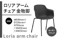 椅子 おしゃれ ロリア アームチェア ブラック 金物脚 P3023-1WK [アダル 福岡県 宇美町 um40azo830054] いす イス オシャレ ベンチ 家具 インテリア 黒