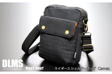 DLMS ミニショルダーバッグ Black heart キャンバス生地 WZ008-2