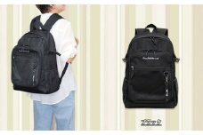 撥水、軽量、ポケット多数、ボックスロゴがお洒落な １０ポケット ２４L	  ブラック WZ013-1