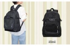 撥水、軽量、ポケット多数、ボックスロゴがお洒落な １０ポケット ２４L	  ブラック WZ013-1