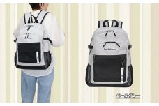 撥水、軽量、ポケット多数、ボックスロゴがお洒落な １０ポケット ２４L	  ペールグレー WZ013-4