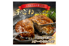 お肉屋さんが作った手ごねハンバーグ 100g×15個  VY007