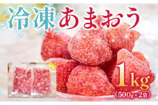 福岡産 冷凍あまおう 合計1kg 500g×2袋 あまおう イチゴ いちご スイーツ 果物 フルーツ 送料無料