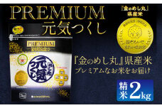 プレミアムめし丸元気つくし精米2kg 元気つくし 福岡 お米 米 ごはん ご飯 お弁当 おにぎり 金のめし丸県産米 福岡ブランド米 めし丸 志免 志免町 福岡県