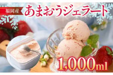 福岡産 あまおうジェラート 1000ml あまおう イチゴ いちご ジェラート スイーツ 果物 フルーツ アイス 送料無料 高級 お返し プレゼント 御見舞 お取り寄せ ストロベリー 苺
