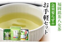 福岡銘茶八女茶 急須要らずのお手軽セット 便利なチャック付 お取り寄せグルメ お取り寄せ 福岡 お土産 九州 福岡土産 取り寄せ グルメ 福岡県