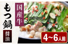 ［ まるまるホルモン ］ もつ鍋 4～6人前【 醤油 スープ 】 MA003-1