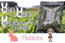 【 無農薬栽培 ・ うさぎ用 ペットフード 】 特選 オーツヘイ 70g×5袋 RB002-1