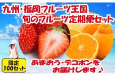 BC008.先行予約【人気】九州・福岡フルーツ王国.旬のフルーツ定期便Ｉセット
