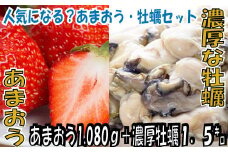 BD010.冬の定番セット.あまおう（１０８０g）・牡蠣（１．５キロ）セット