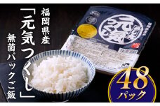 BC007.福岡県産「元気つくし」無菌パックご飯(４８パック)