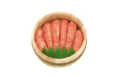 AB248.辛うしてごめんたい・無着色（木樽入り）／300g【辛子明太子】