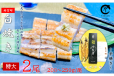 AE188.うなぎ白焼2尾（計400～500g）